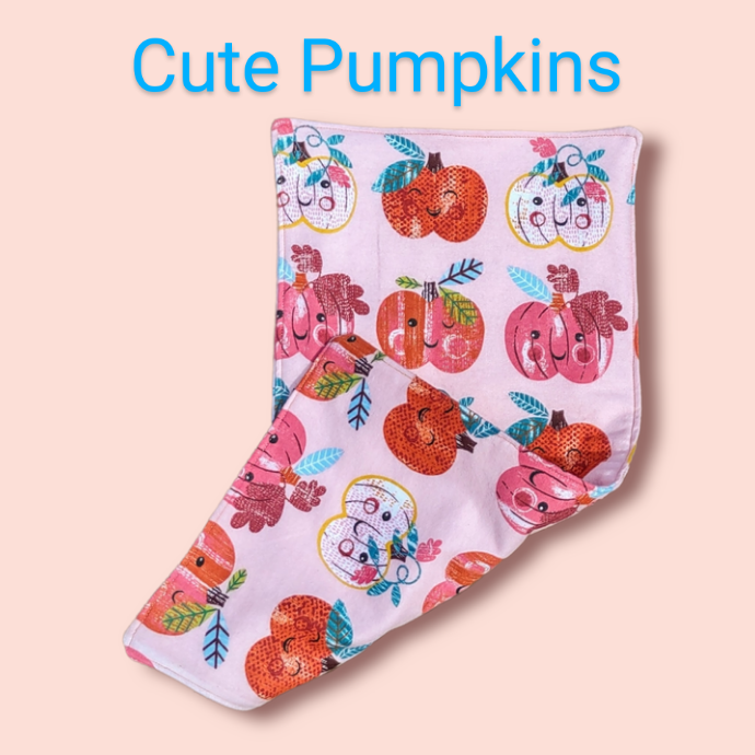 Halloween & Fall 3 Layer Burp Towels