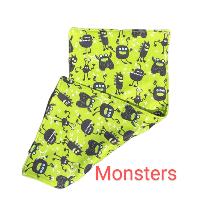 Halloween & Fall 3 Layer Burp Towels