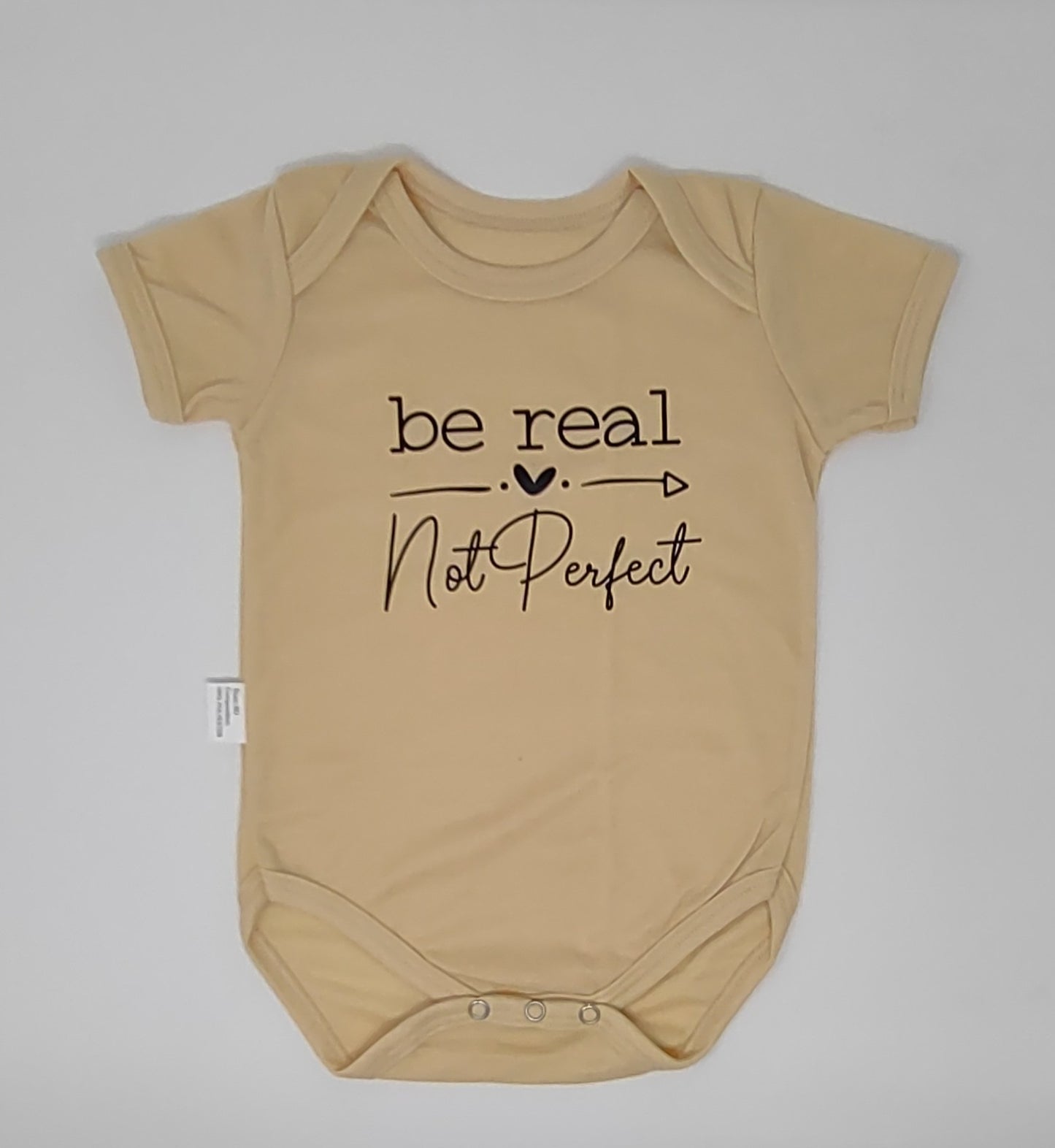 Be Real Yellow Infant Bodysuit