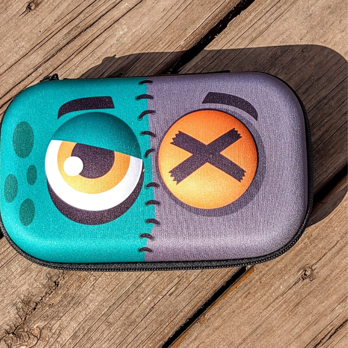 monster hard cover pencil case for school and medical supplies
