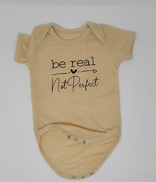 Be real bodysuit light yellow metal snaps