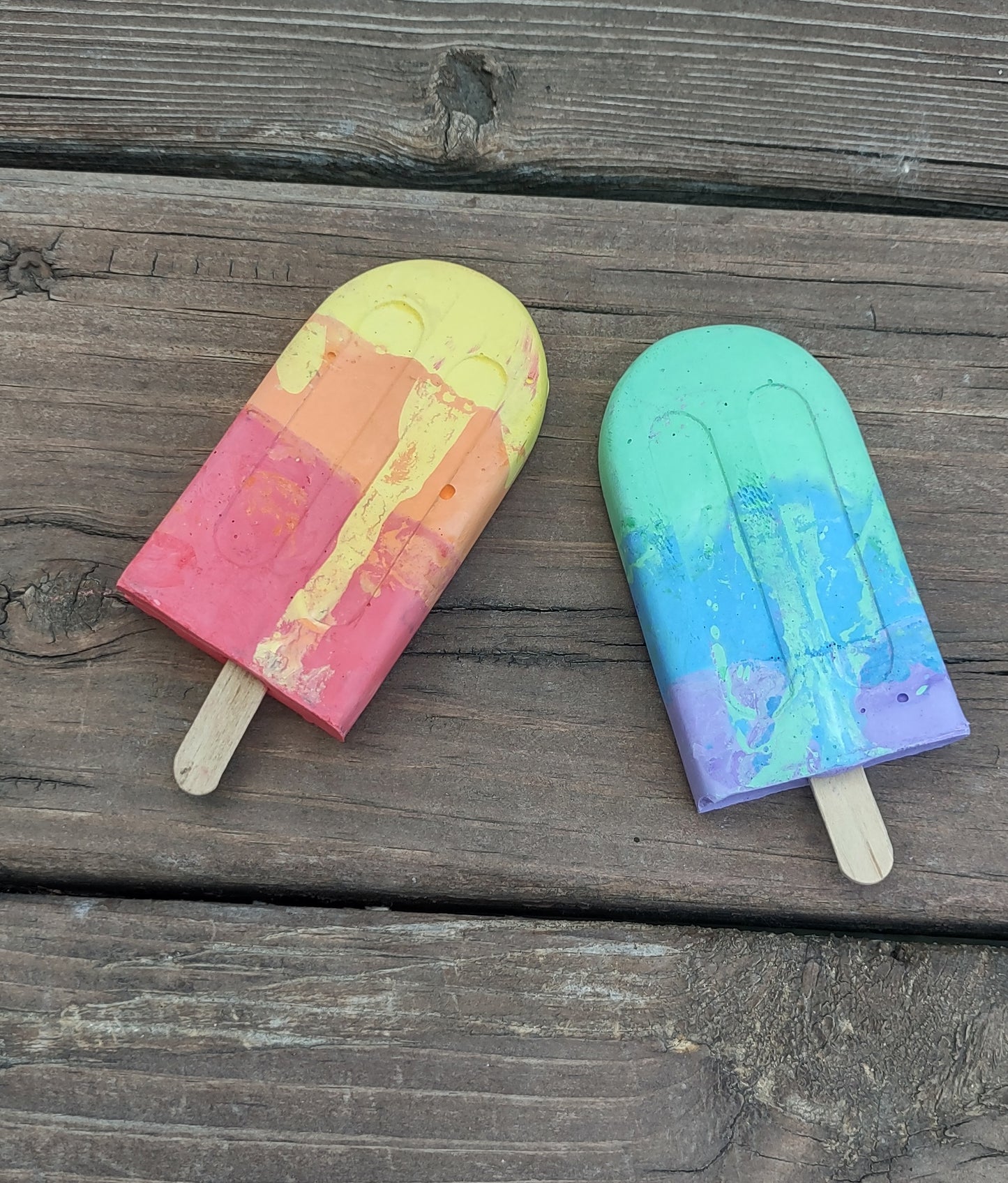 2 popsicle sidewalk chalk for the June 2024 subscription box