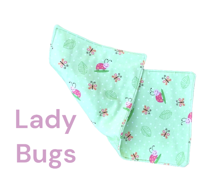 Spring Pastel Prints 3 Layer Burp Towels