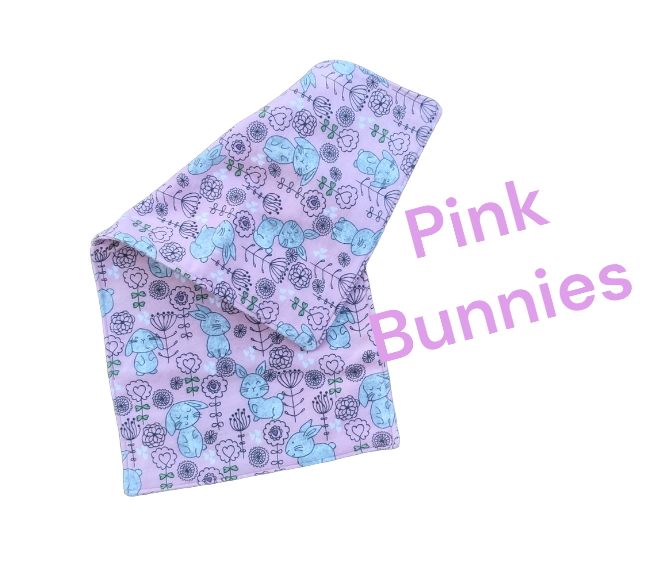 Spring Pastel Prints 3 Layer Burp Towels