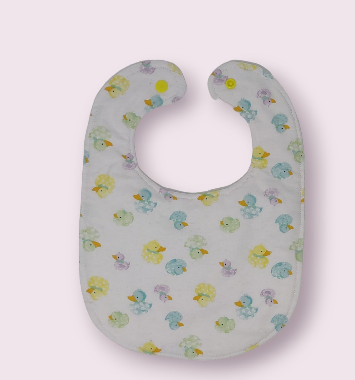 Duckies Bibs Burp Cloth Blanket Sets Handmade 3-Layer