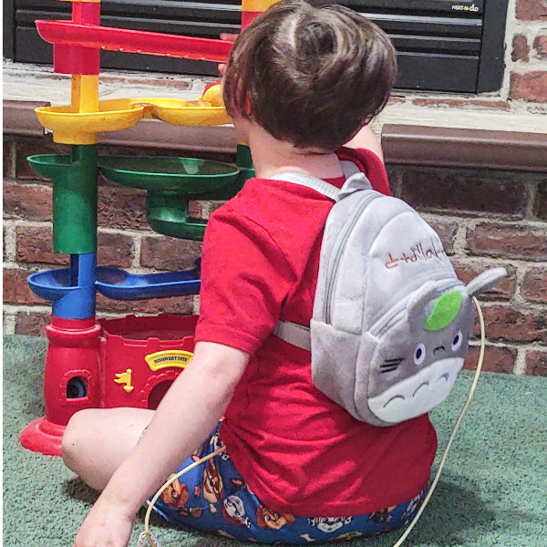 Small Children's Backpack being worn