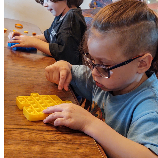 Pop It Fidget Toy at home