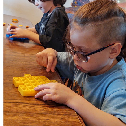 Pop It Fidget Toy at home